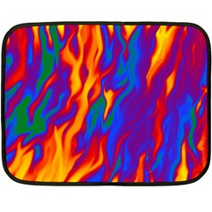 Gay Pride Abstract Smokey Shapes Double Sided Fleece Blanket (mini)  by VernenInk