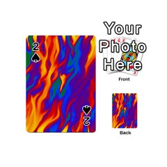 Gay Pride Abstract Smokey Shapes Playing Cards 54 Designs (mini)