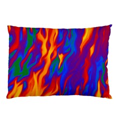 Gay Pride Abstract Smokey Shapes Pillow Case (two Sides)