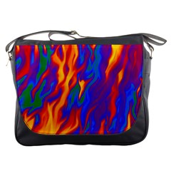 Gay Pride Abstract Smokey Shapes Messenger Bag by VernenInk