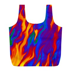 Gay Pride Abstract Smokey Shapes Full Print Recycle Bag (l)