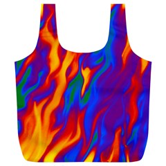 Gay Pride Abstract Smokey Shapes Full Print Recycle Bag (xl)