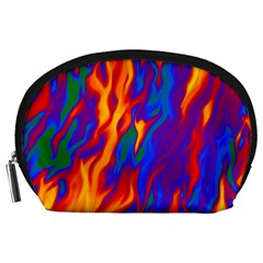 Gay Pride Abstract Smokey Shapes Accessory Pouch (large)