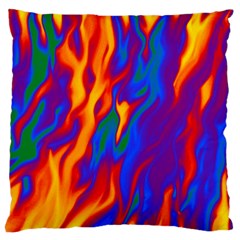 Gay Pride Abstract Smokey Shapes Standard Flano Cushion Case (one Side) by VernenInk