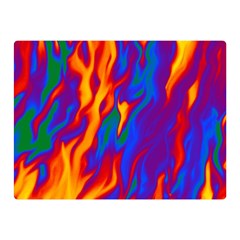 Gay Pride Abstract Smokey Shapes Double Sided Flano Blanket (mini)  by VernenInk