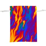 Gay Pride Abstract Smokey Shapes  Lightweight Drawstring Pouch (XL) Front