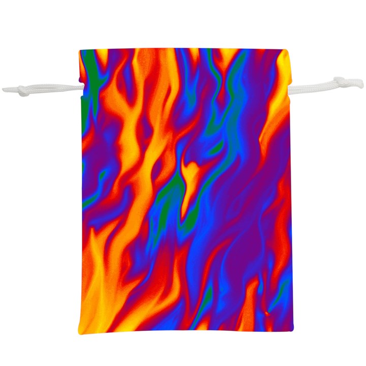 Gay Pride Abstract Smokey Shapes  Lightweight Drawstring Pouch (XL)