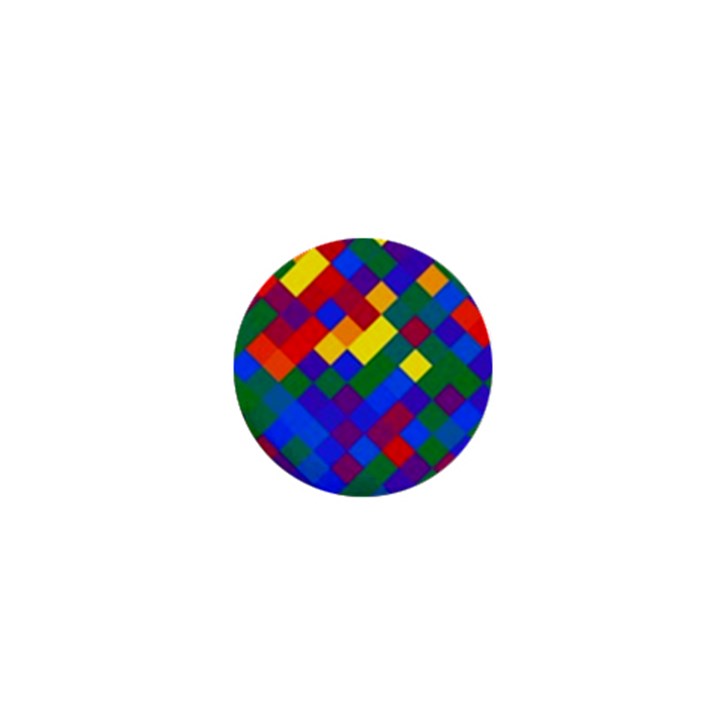 Gay Pride Diagonal Pixels Design 1  Mini Magnets