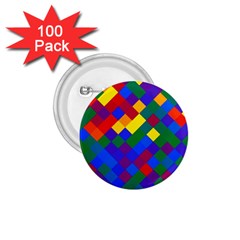 Gay Pride Diagonal Pixels Design 1 75  Buttons (100 Pack)  by VernenInk