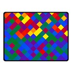 Gay Pride Diagonal Pixels Design Fleece Blanket (Small) 50 x40  Blanket Front