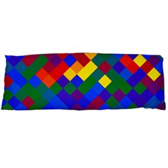 Gay Pride Diagonal Pixels Design Body Pillow Case (dakimakura) by VernenInk