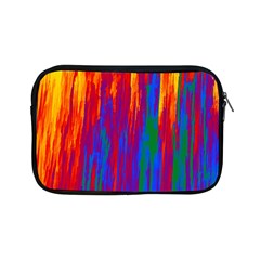 Gay Pride Rainbow Vertical Paint Strokes Apple Ipad Mini Zipper Cases by VernenInk