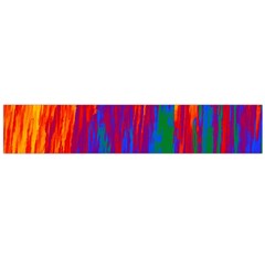 Gay Pride Rainbow Vertical Paint Strokes Large Flano Scarf  by VernenInk