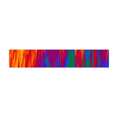 Gay Pride Rainbow Vertical Paint Strokes Flano Scarf (mini) by VernenInk