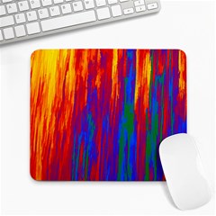 Gay Pride Rainbow Vertical Paint Strokes Large Mousepads