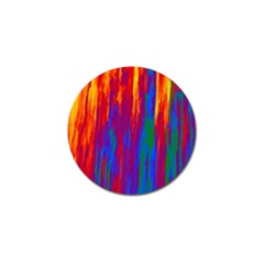 Gay Pride Rainbow Vertical Paint Strokes Golf Ball Marker (10 Pack) by VernenInk