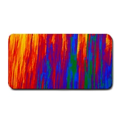 Gay Pride Rainbow Vertical Paint Strokes Medium Bar Mats by VernenInk