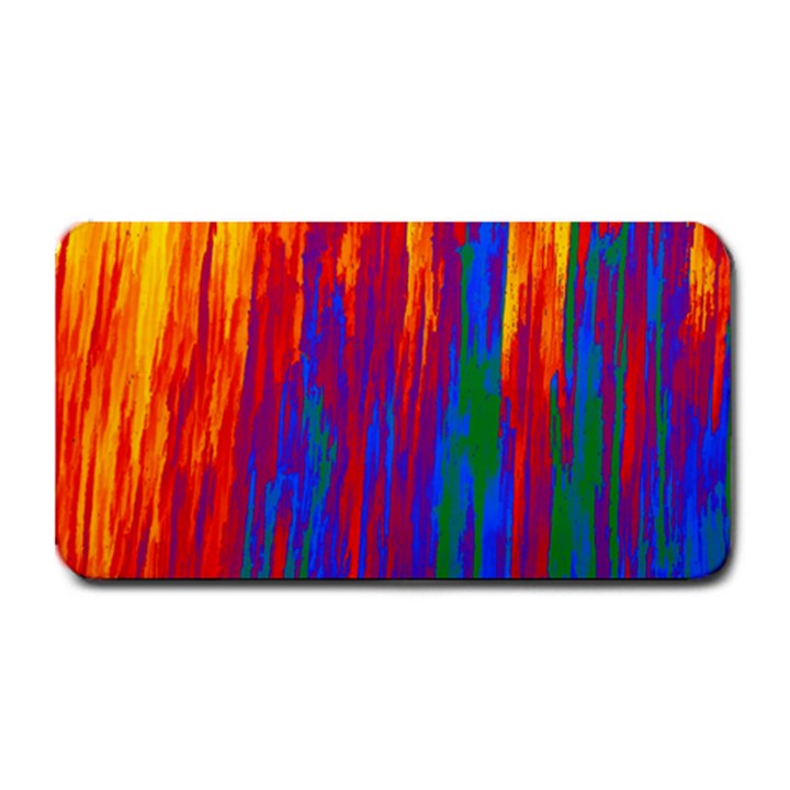 Gay Pride Rainbow Vertical Paint Strokes Medium Bar Mats