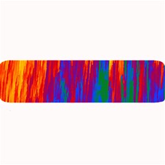 Gay Pride Rainbow Vertical Paint Strokes Large Bar Mats by VernenInk