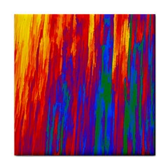 Gay Pride Rainbow Vertical Paint Strokes Face Towel