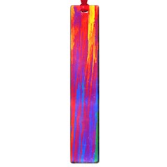 Gay Pride Rainbow Vertical Paint Strokes Large Book Marks by VernenInk