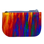 Gay Pride Rainbow Vertical Paint Strokes Large Coin Purse Back