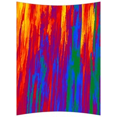 Gay Pride Rainbow Vertical Paint Strokes Back Support Cushion