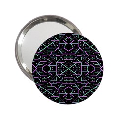 Lines And Dots Motif Geometric Seamless Pattern 2 25  Handbag Mirrors by dflcprintsclothing