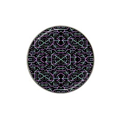 Lines And Dots Motif Geometric Seamless Pattern Hat Clip Ball Marker by dflcprintsclothing