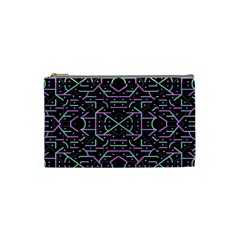 Lines And Dots Motif Geometric Seamless Pattern Cosmetic Bag (small) by dflcprintsclothing