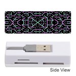 Lines And Dots Motif Geometric Seamless Pattern Memory Card Reader (Stick) Front