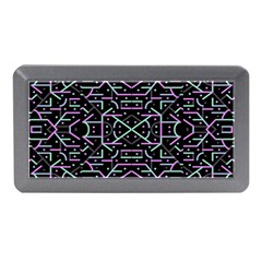 Lines And Dots Motif Geometric Seamless Pattern Memory Card Reader (mini) by dflcprintsclothing