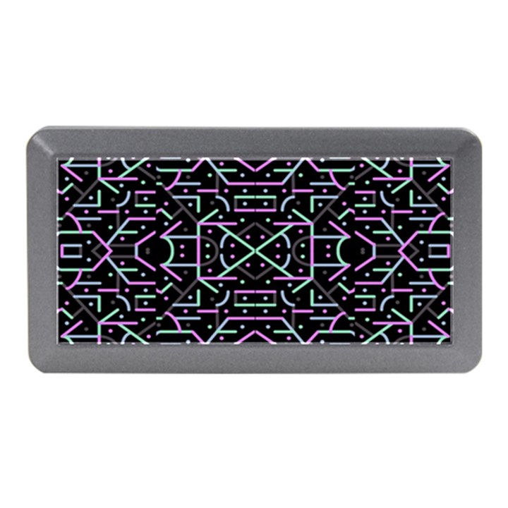 Lines And Dots Motif Geometric Seamless Pattern Memory Card Reader (Mini)