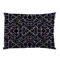 Lines And Dots Motif Geometric Seamless Pattern Pillow Case (two Sides) by dflcprintsclothing