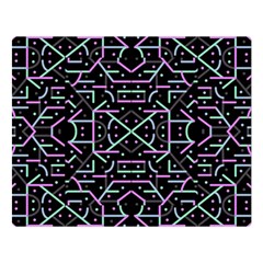 Lines And Dots Motif Geometric Seamless Pattern Double Sided Flano Blanket (large) 