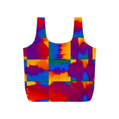 Gay Pride Rainbow Painted Abstract Squares Pattern Full Print Recycle Bag (s)