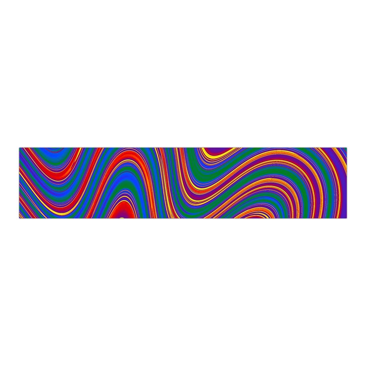 Gay Pride Rainbow Wavy Thin Layered Stripes Velvet Scrunchie