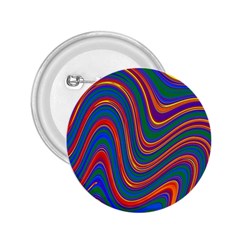 Gay Pride Rainbow Wavy Thin Layered Stripes 2 25  Buttons