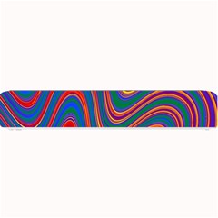 Gay Pride Rainbow Wavy Thin Layered Stripes Small Bar Mats by VernenInk