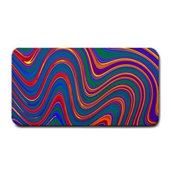 Gay Pride Rainbow Wavy Thin Layered Stripes Medium Bar Mats by VernenInk