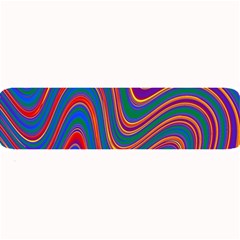 Gay Pride Rainbow Wavy Thin Layered Stripes Large Bar Mats by VernenInk