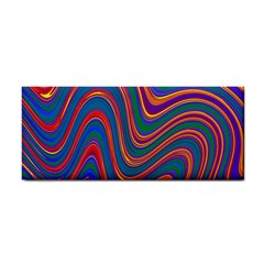 Gay Pride Rainbow Wavy Thin Layered Stripes Hand Towel by VernenInk