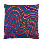 Gay Pride Rainbow Wavy Thin Layered Stripes Standard Cushion Case (One Side) Front