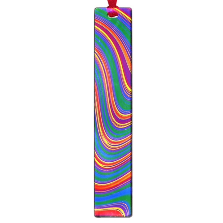 Gay Pride Rainbow Wavy Thin Layered Stripes Large Book Marks