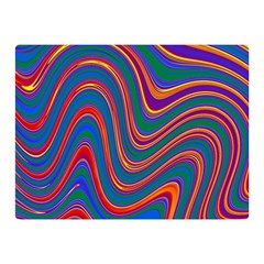 Gay Pride Rainbow Wavy Thin Layered Stripes Double Sided Flano Blanket (mini)  by VernenInk