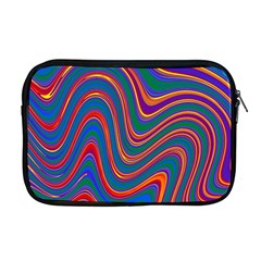 Gay Pride Rainbow Wavy Thin Layered Stripes Apple Macbook Pro 17  Zipper Case