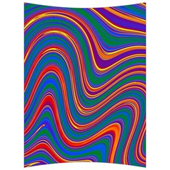 Gay Pride Rainbow Wavy Thin Layered Stripes Back Support Cushion