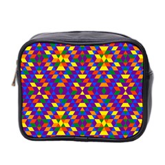 Gay Pride Geometric Diamond Pattern Mini Toiletries Bag (two Sides) by VernenInk