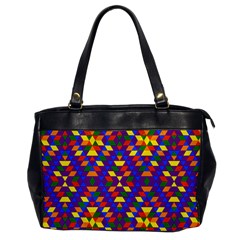 Gay Pride Geometric Diamond Pattern Oversize Office Handbag by VernenInk