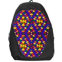 Gay Pride Geometric Diamond Pattern Backpack Bag by VernenInk